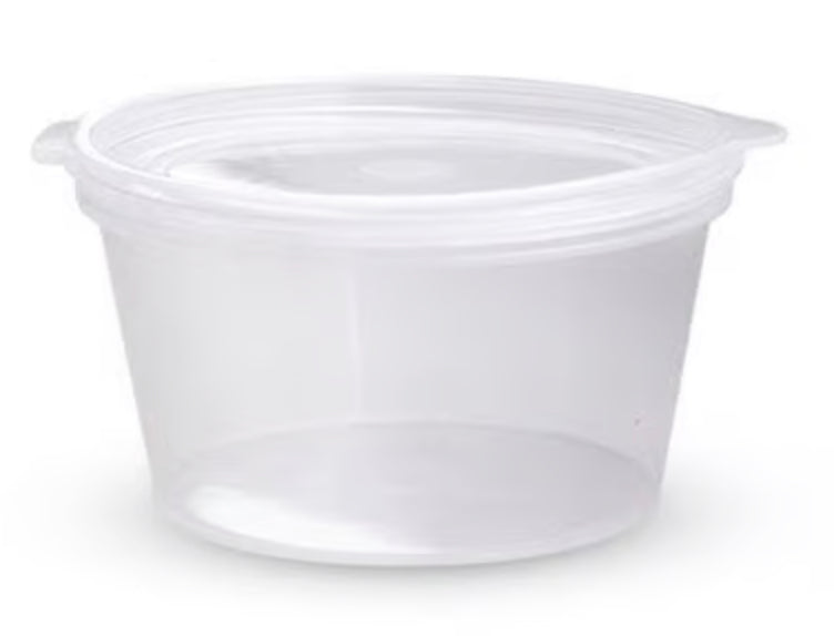 Sauce container with hinged lids 70ml (1000pcs)